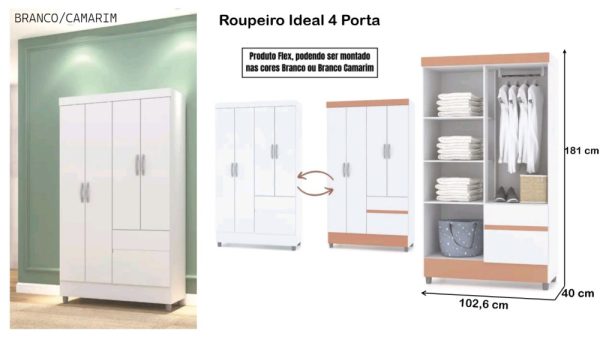 Roupeiro Ideal 4 portas - Imagem 2