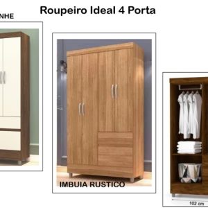 Roupeiro Ideal 4 portas