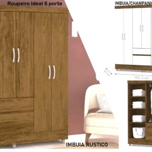 Roupeiro Ideal 6 Portas