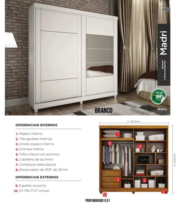 Roupeiro Madrid - Imagem 2
