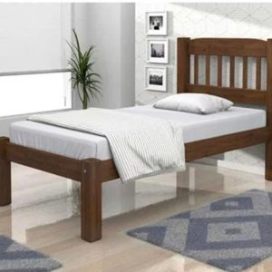 Cama Solteiro Itália Castanho
