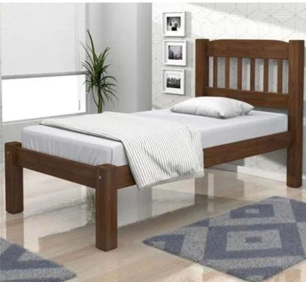 Cama Solteiro Itália Castanho